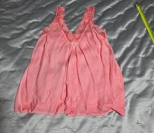 Pink Lace Trim Camisole